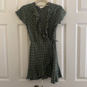 Auguste Polly Goldie Green/Khaki minidress